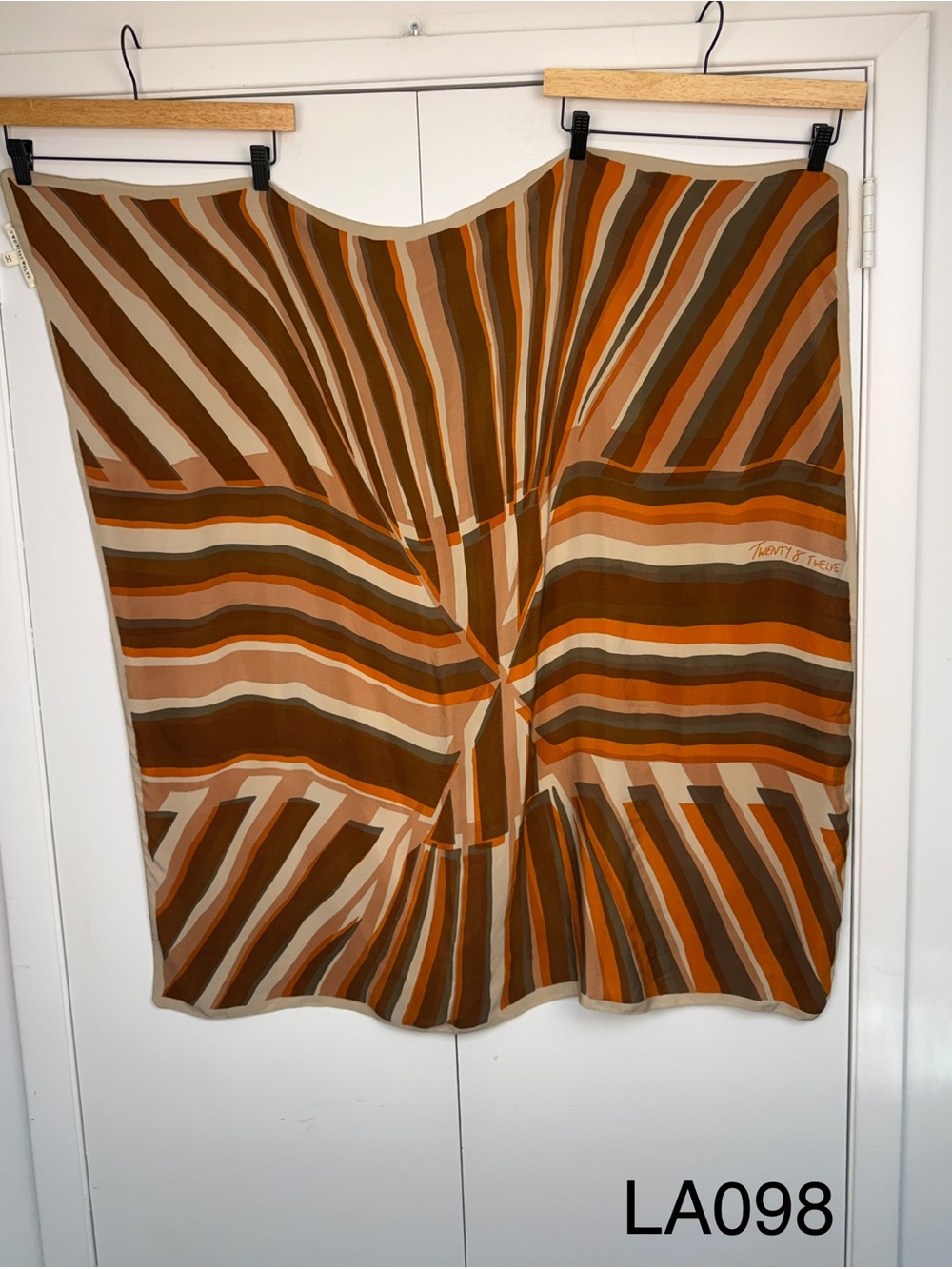 Twenty8Twelve Striped Scarf Wrap Brown Orange